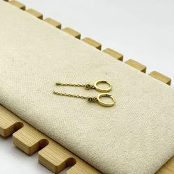Cercei placati aur 18k