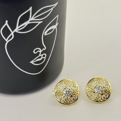 Cercei placati aur 18k