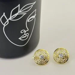 Cercei placati aur 18k