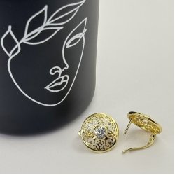 Cercei placati aur 18k