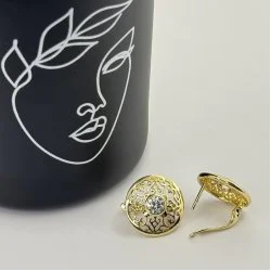 Cercei placati aur 18k