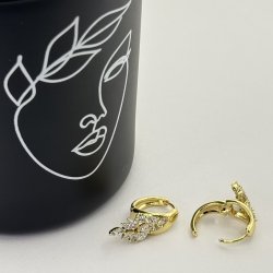 Cercei placati aur 18k