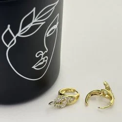 Cercei placati aur 18k
