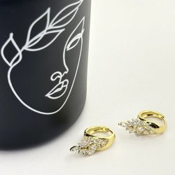 Cercei placati aur 18k