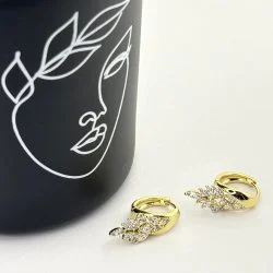 Cercei placati aur 18k