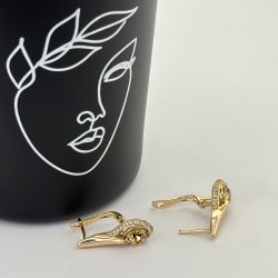 Cercei placati aur 18k
