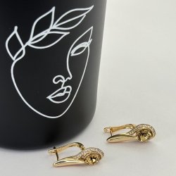 Cercei placati aur 18k