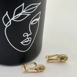 Cercei placati aur 18k