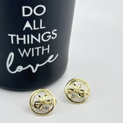 Cercei placati aur 18k