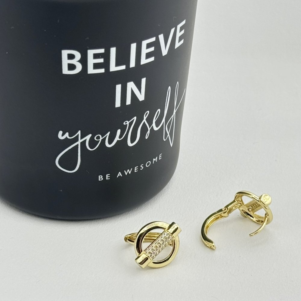 Cercei placati aur 18k 