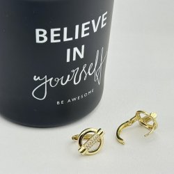 Cercei placati aur 18k 