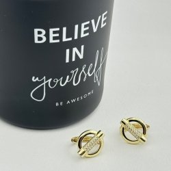 Cercei placati aur 18k 