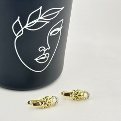 Cercei placati aur 18k 