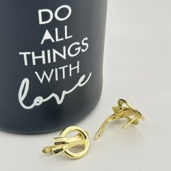 Cercei placati aur 18k 