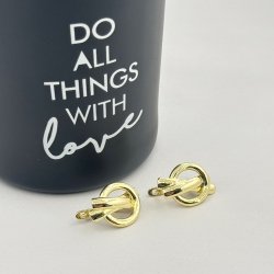 Cercei placati aur 18k 