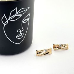 Cercei placati aur 18k