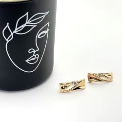 Cercei placati aur 18k