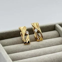 Cercei placati aur 18k