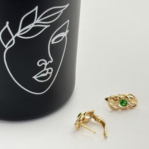 Cercei placati aur 18k 