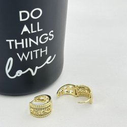 Cercei placati aur 18k 