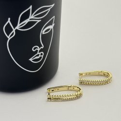 Cercei placati aur 18k