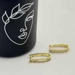 Cercei placati aur 18k
