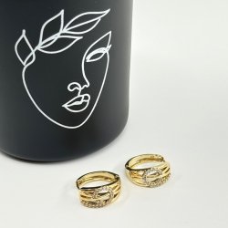 Cercei placati aur 18k