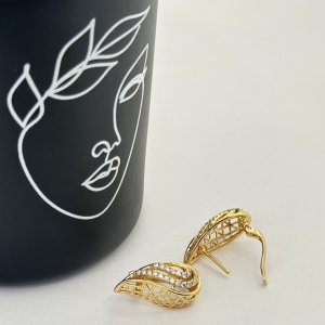 Cercei placati aur 18k 
