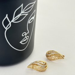 Cercei placati aur 18k 