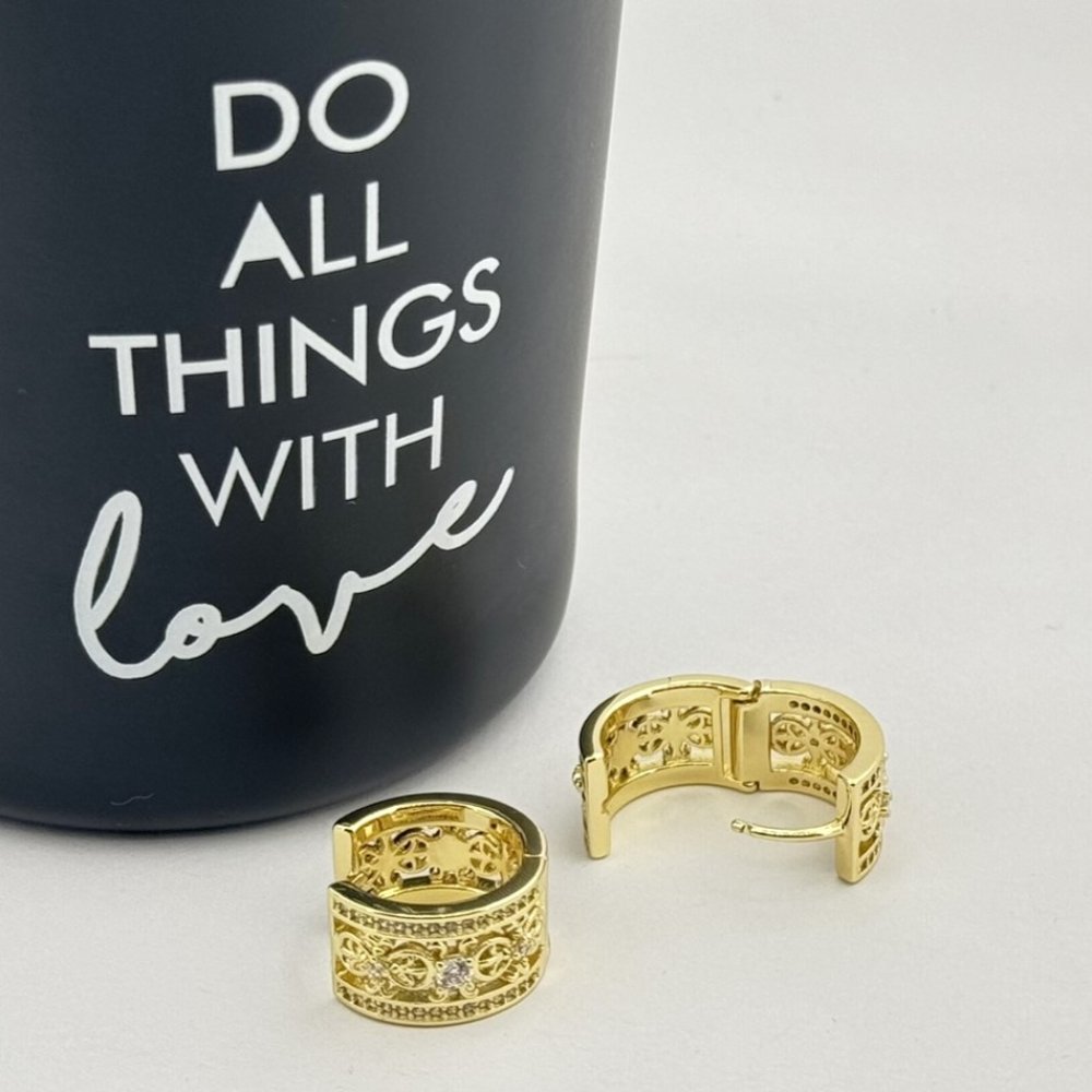 Cercei placati aur 18k 