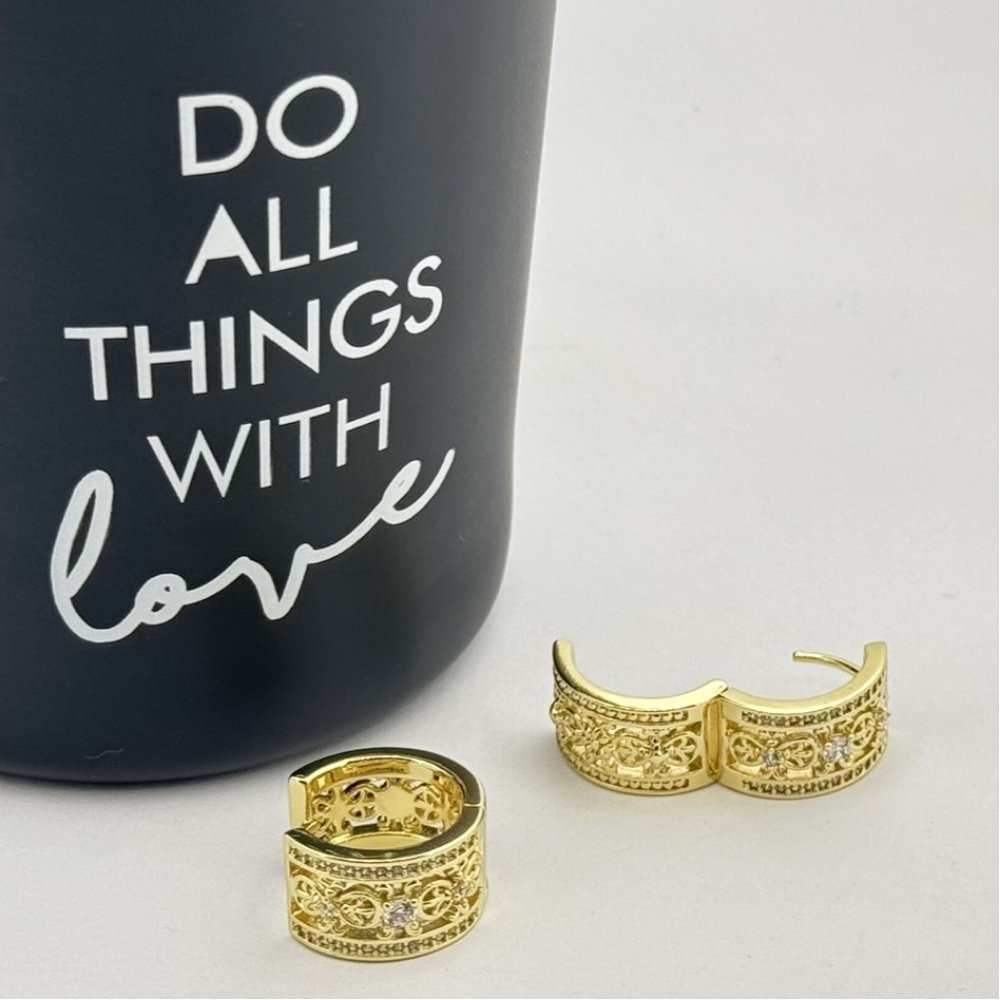 Cercei placati aur 18k 