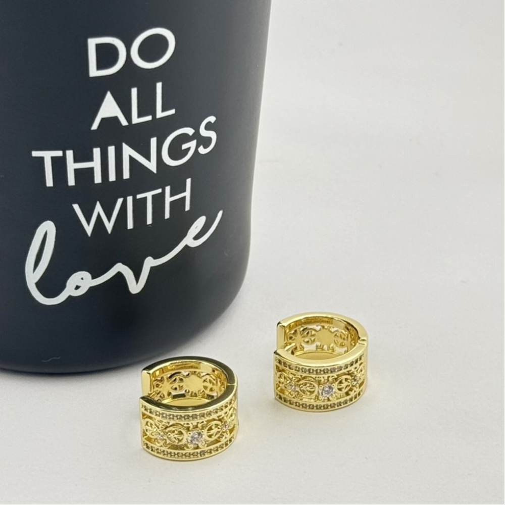 Cercei placati aur 18k 