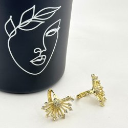 Cercei placati aur 18k 