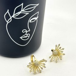 Cercei placati aur 18k 