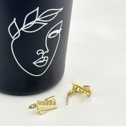 Cercei placati aur 18k