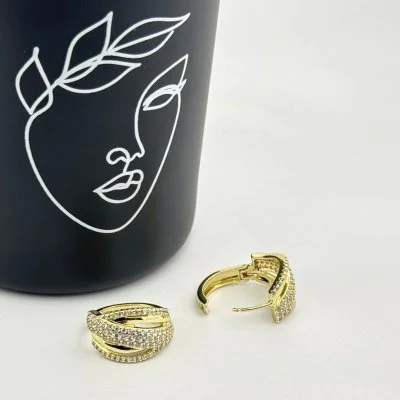 Cercei placati aur 18k