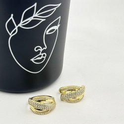 Cercei placati aur 18k