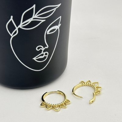 Cercei placati aur 18k