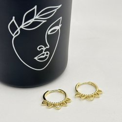 Cercei placati aur 18k