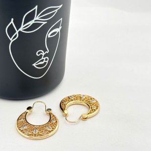 Cercei placati cu aur 18K – CRISSA Cercei placati cu aur 18K – CRISSA