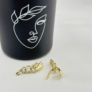 Cercei placati cu aur 18K – CRISSA