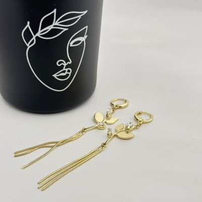 Cercei placati cu aur 18K – CRISSA