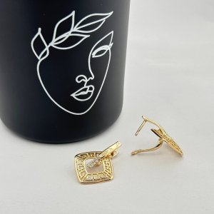 Cercei placati cu aur 18K – CRISSA