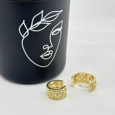 Cercei placati cu aur 18K – CRISSA