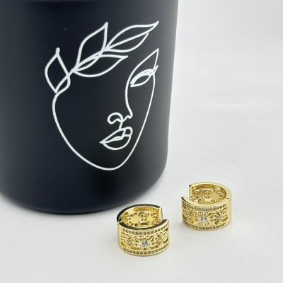 Cercei placati cu aur 18K – CRISSA