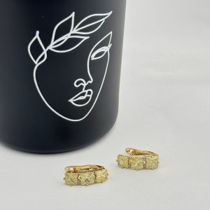 Cercei placati cu aur 18K – CRISSA