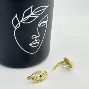 Cercei placati cu aur 18K – CRISSA