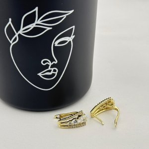 Cercei placati cu aur 18K – CRISSA