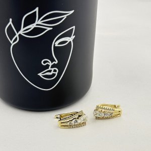 Cercei placati cu aur 18K – CRISSA