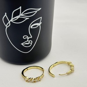 Cercei placati cu aur 18K – CRISSA